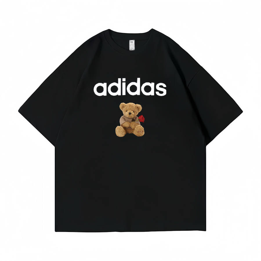 Adidas Adidas T Shirts Unisex Black Crew Neck Moderate Straight Fit