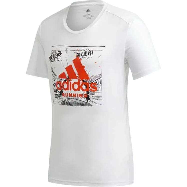 Adidas Adidas Fast Graphic T Shirt Men's White