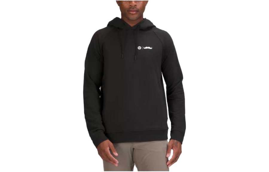 Lululemon City Sweat Sweatshirts Men's Black Hooded Moderate Other