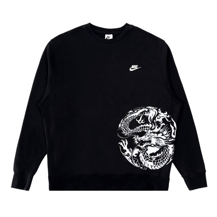 Nike Nike Sweatshirts Unisex Black Crew Neck Moderate Regular