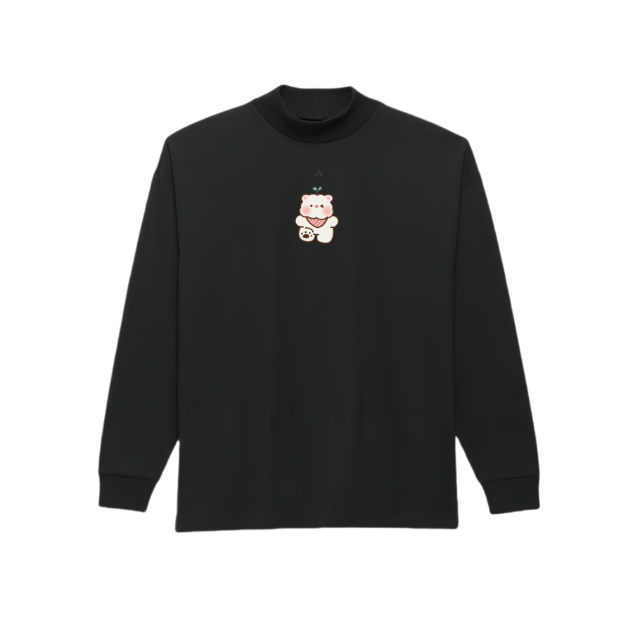 Adidas Adidas Chapter 03 Vintage American Crew Neck Long Sleeved T Shirt Unisex Black