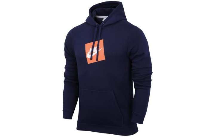 Nike Nike Sweatshirts Men's Blue Hooded Moderate Regular