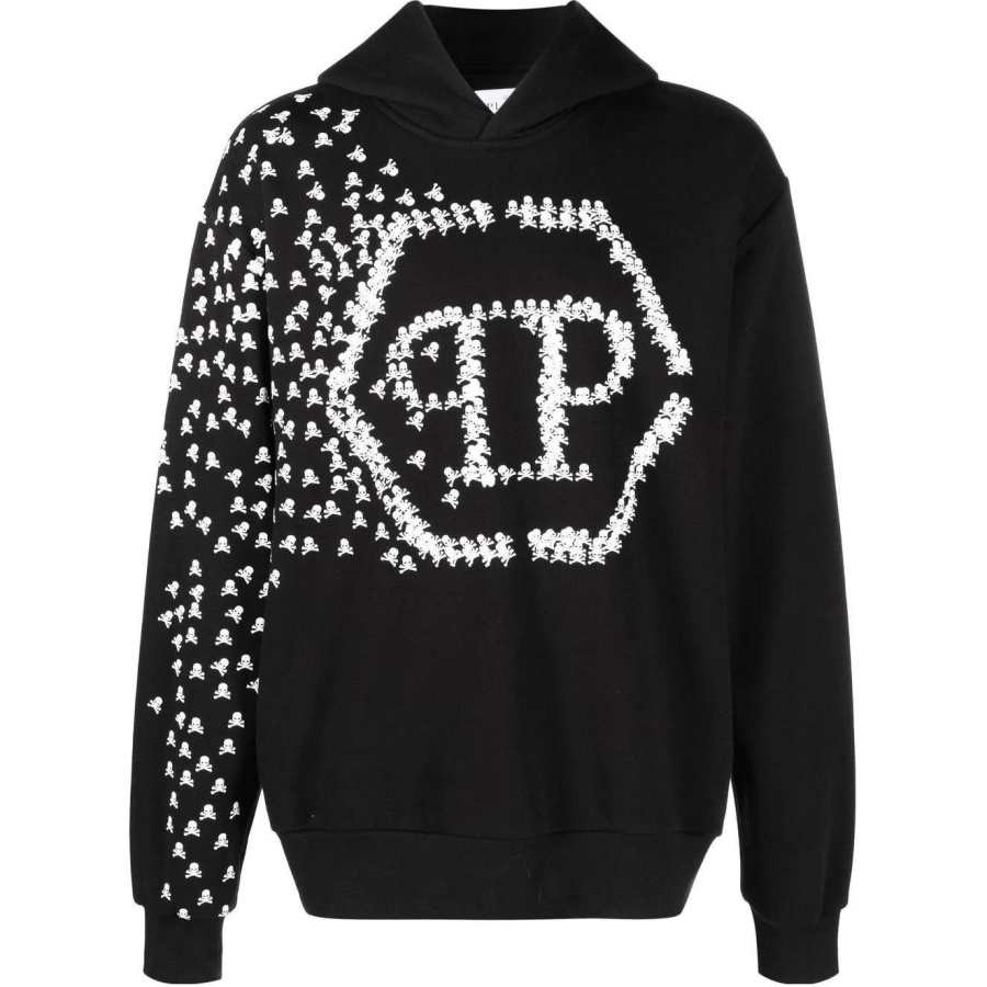 PHILIPP PLEIN Logo Printed Long Sleeved Hoodie