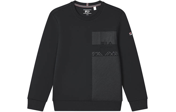 FILA Sweatshirts Men's Legend Blue Crew Neck Moderate Regular