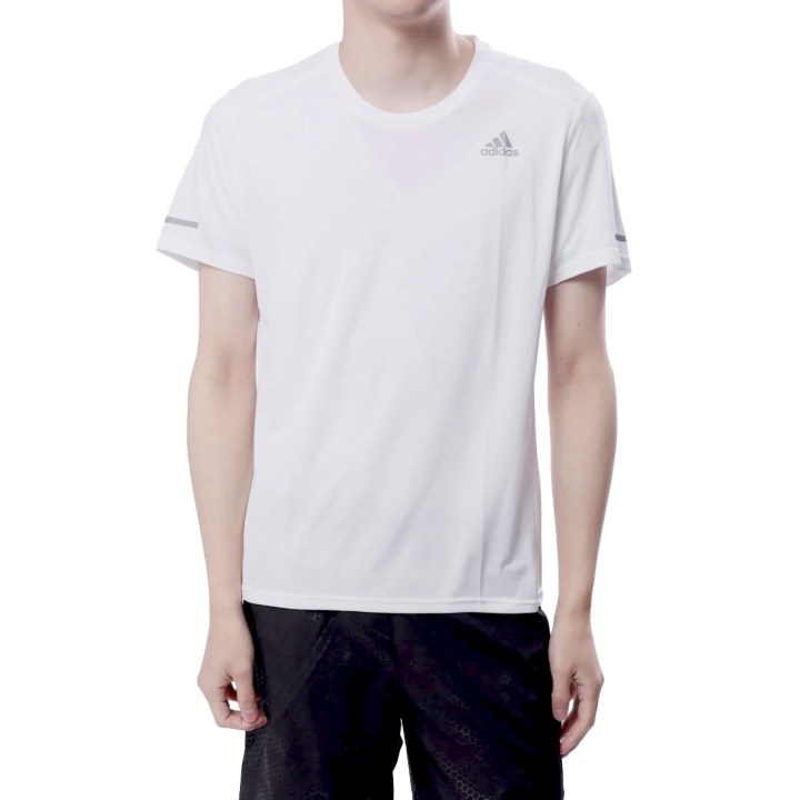 Adidas Adidas T Shirts Men's White Crew Neck Moderate