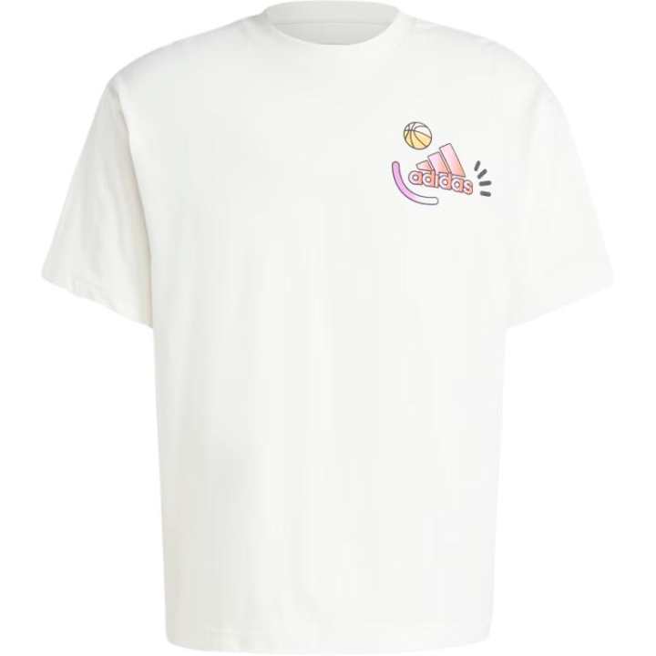 Adidas Adidas T Shirts Unisex Ecru Crew Neck Moderate