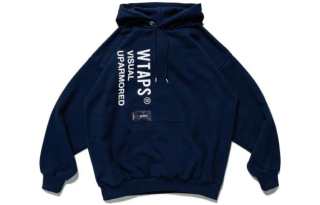 WTAPS Sweatshirts Men's Blue Hooded Moderate Regular