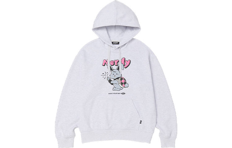 Nerdy Nerdy Sweatshirts Unisex Cool White Hooded Moderate Regular
