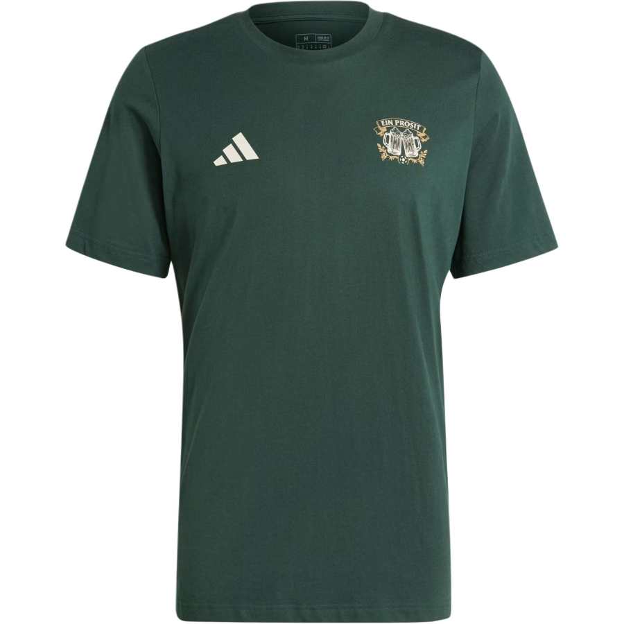 Adidas Adidas Wiesn Football Graphic T Shirt Men's Dark Shadow Green