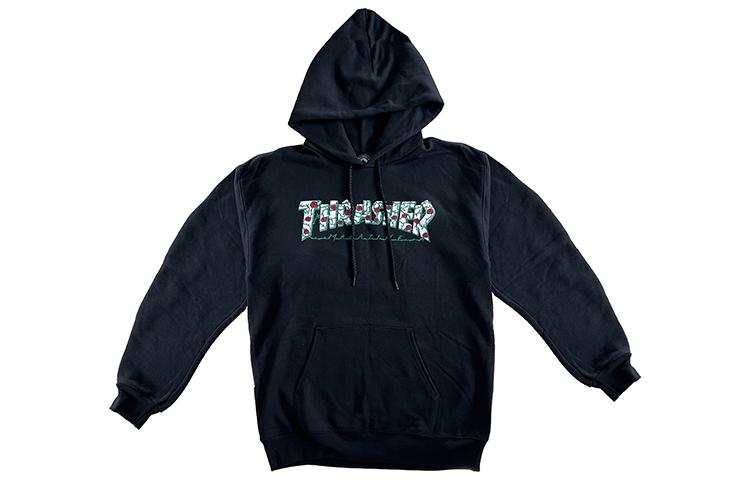 Thrasher Thrasher Sweatshirts Unisex Black Hooded Thickened Regular