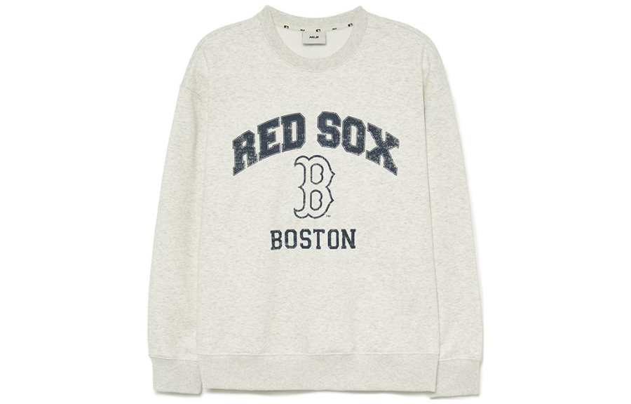 MLB MLB Sweatshirts Unisex Light Heather Gray Crew Neck Thickened Regular
