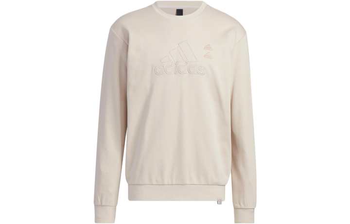 Adidas Adidas Sweatshirts Men's Wonder Taupe Crew Neck Moderate Regular