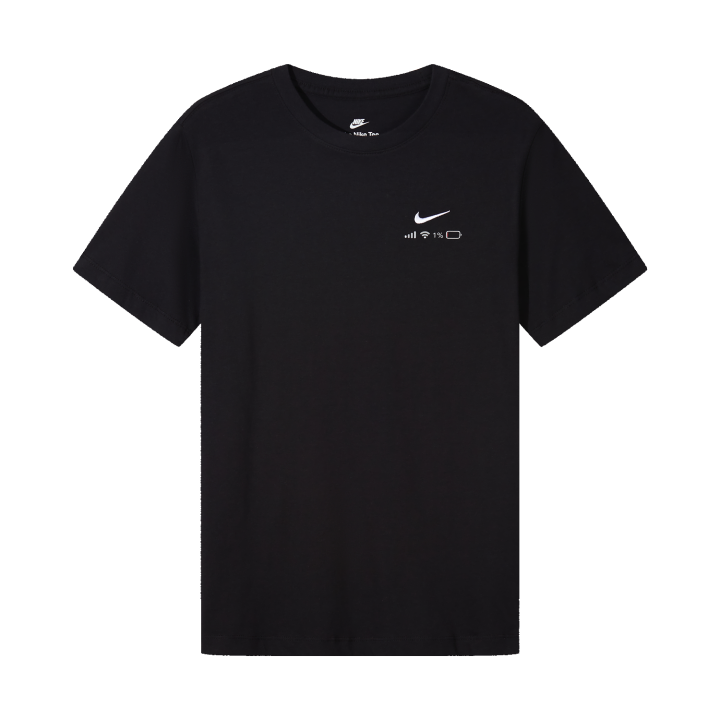 Nike Nike T Shirts Unisex Black Crew Neck Moderate Straight Fit