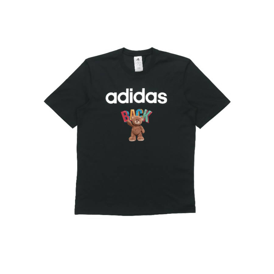 Adidas Adidas T Shirts Unisex Black Crew Neck Moderate Straight Fit
