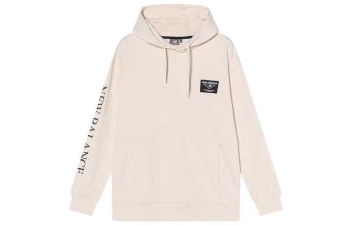 New Balance New Balance Sweatshirts Men's White Hooded Moderate Regular