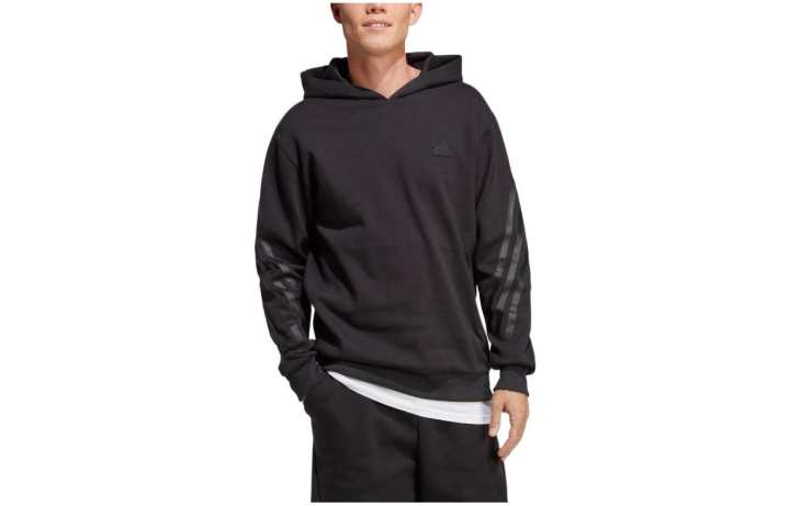 Adidas Adidas Sweatshirts Men's Black Hooded Moderate Regular