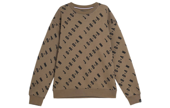 Jordan Jordan Sweatshirts Men's Brown Crew Neck Moderate Regular