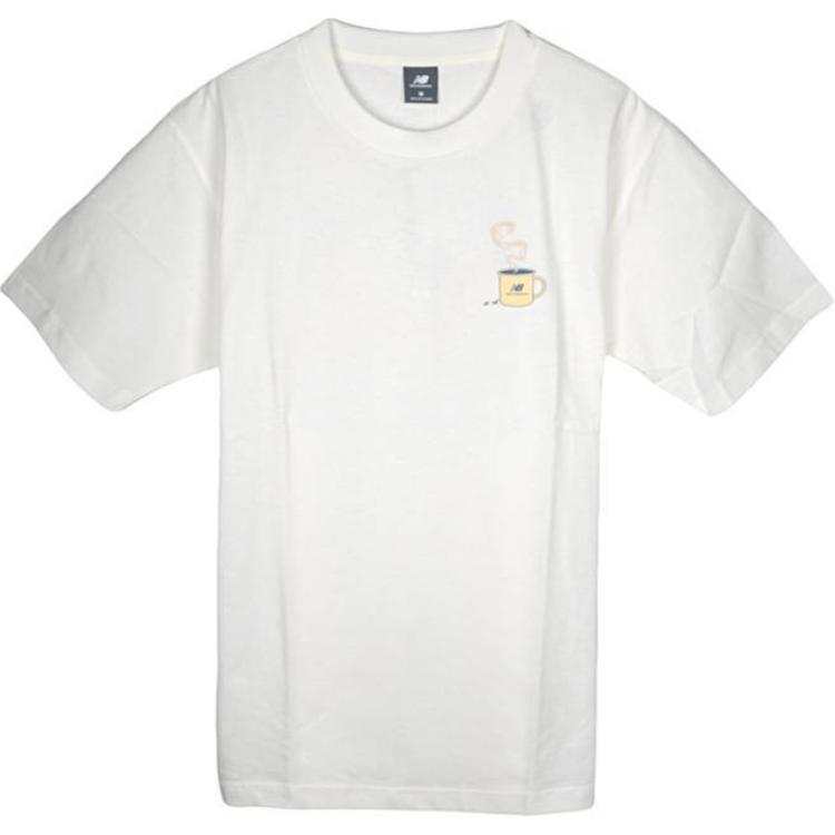 New Balance New Balance T Shirt Men's Sea Salt White