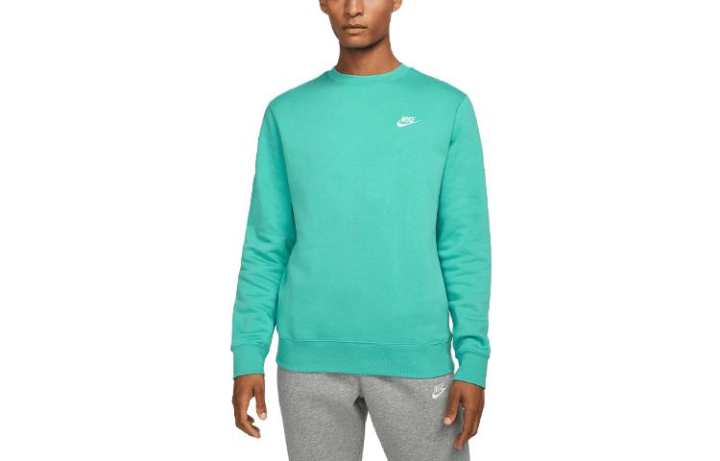 Nike Nike Sweatshirts Men's Cyan Crew Neck Moderate Regular
