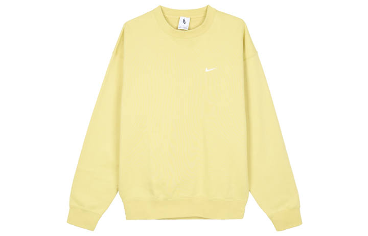 Nike Nike Solo Swoosh Men's Fleece Crewneck Sweatshirt Yellow