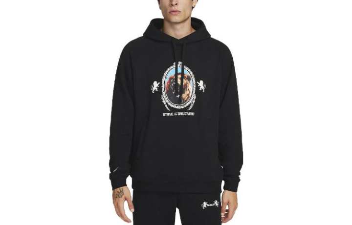 Nike Nike Sweatshirts Men's Black Hooded Moderate Regular