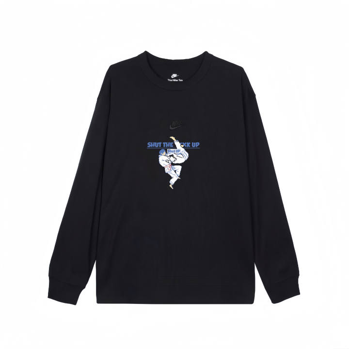 Nike Nike T Shirts Unisex Black Crew Neck Moderate Straight Fit