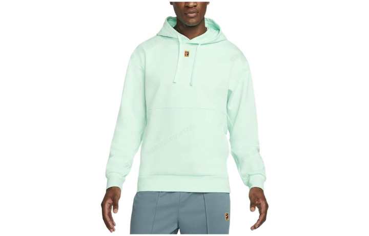 Nike Nike Sweatshirts Men's Light Green Hooded Moderate Regular