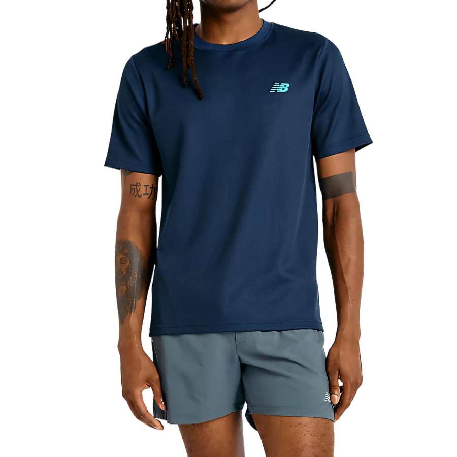 New Balance New Balance Tournament Top T Shirt Men's Blue NNY