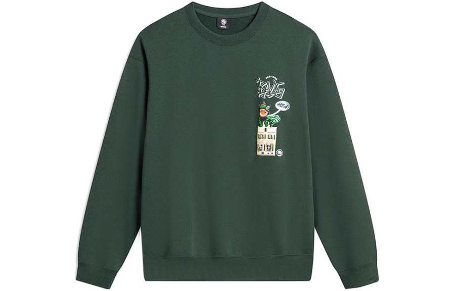 Li-Ning Li Ning Badfive Sweatshirt Unisex Dark Green