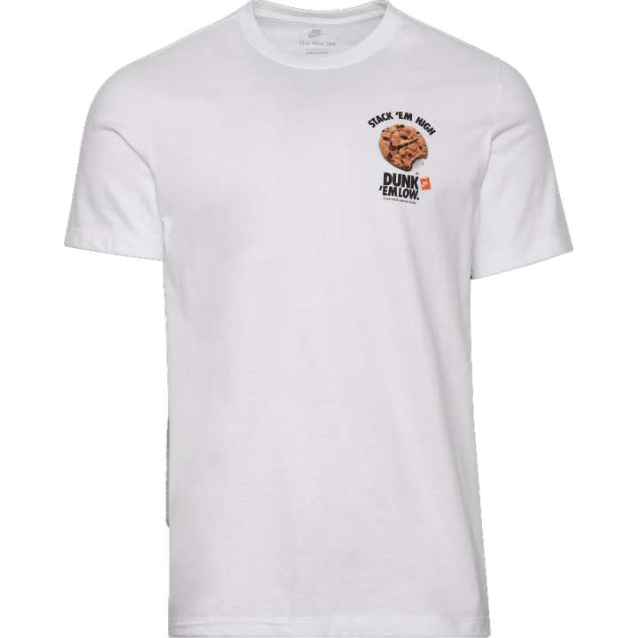 Nike Nike T Shirts Men's White Crew Neck Moderate Straight Fit