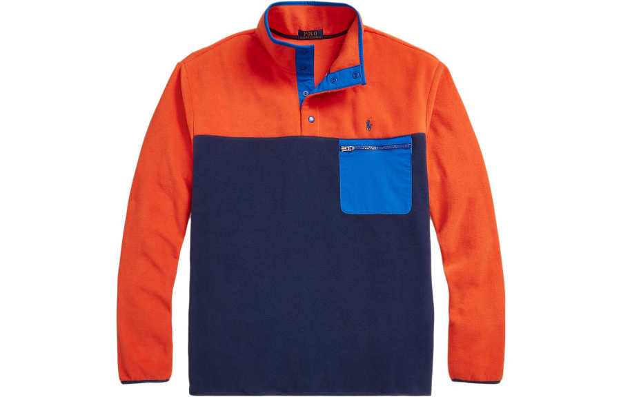 Polo Ralph Lauren Sweatshirts Men's Blue Stand Collar Moderate Regular