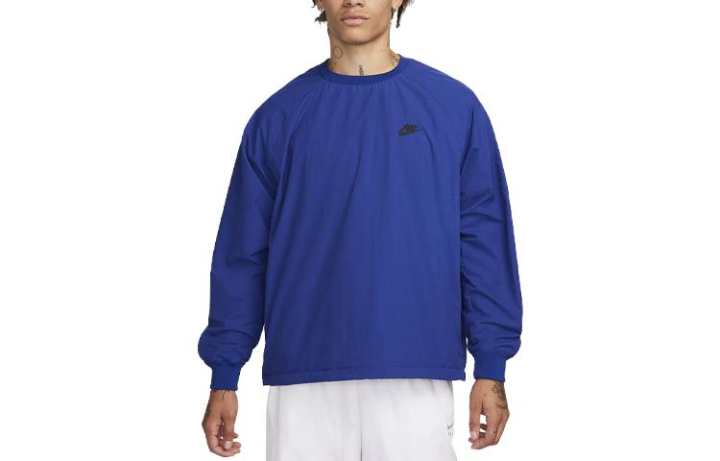 Nike Nike Sweatshirts Men's Blue Crew Neck Moderate Regular
