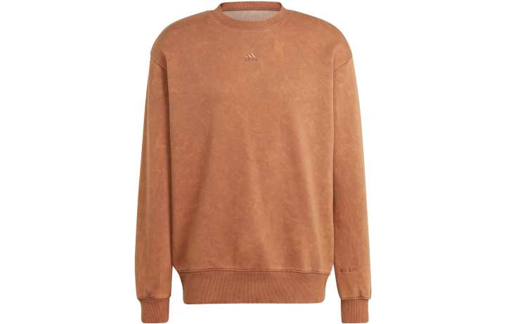 Adidas Adidas Sweatshirts Men's Brown Crew Neck Moderate Regular