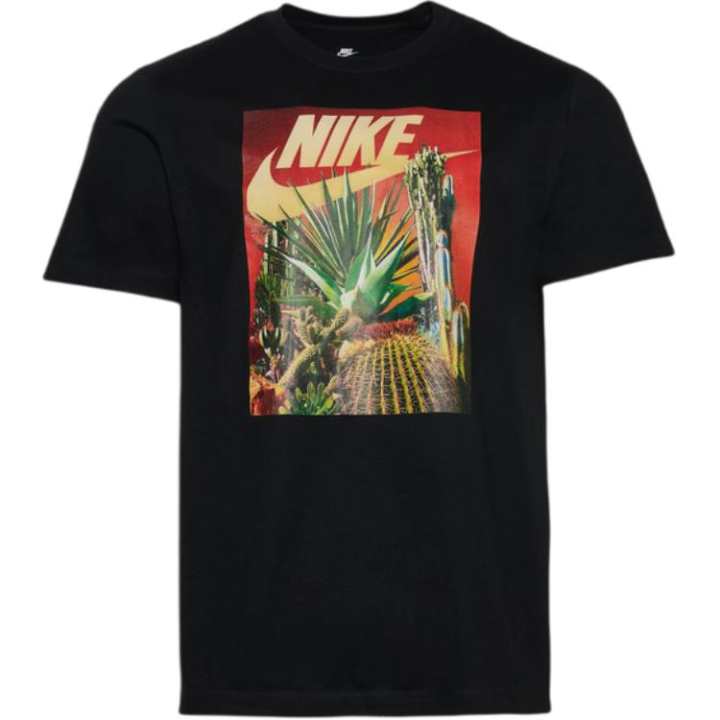 Nike Nike T Shirts Men's Black Crew Neck Moderate Straight Fit