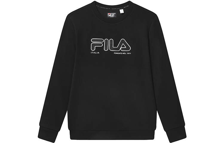 FILA Sweatshirts Men's Black Crew Neck Moderate Regular