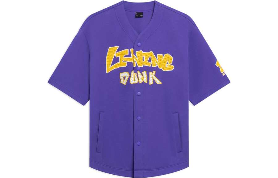Li-Ning Li Ning Sports Lifestyle Collection Sports Fashion Collection Letter Print Sweatshirt Unisex Free Purple