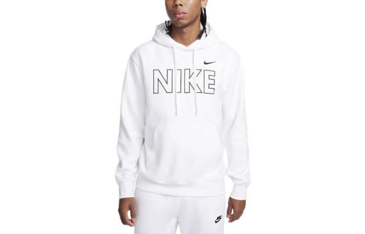 Nike Nike Sweatshirts Men's White Hooded Moderate Regular