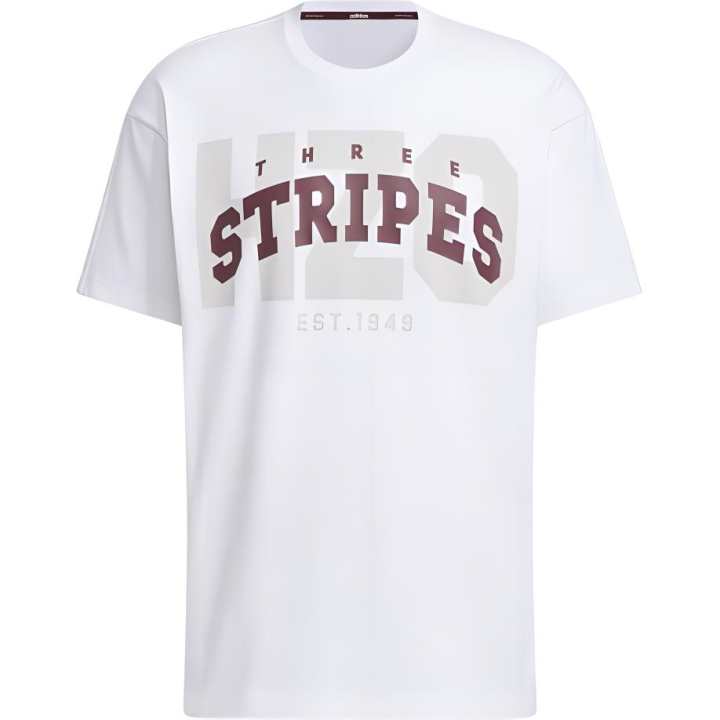 Adidas Adidas T Shirts Men's White Crew Neck Moderate