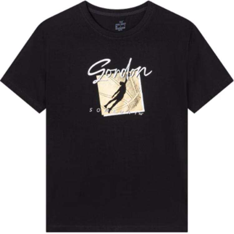 361° T Shirts Men's Super Black Crew Neck Moderate Straight Fit