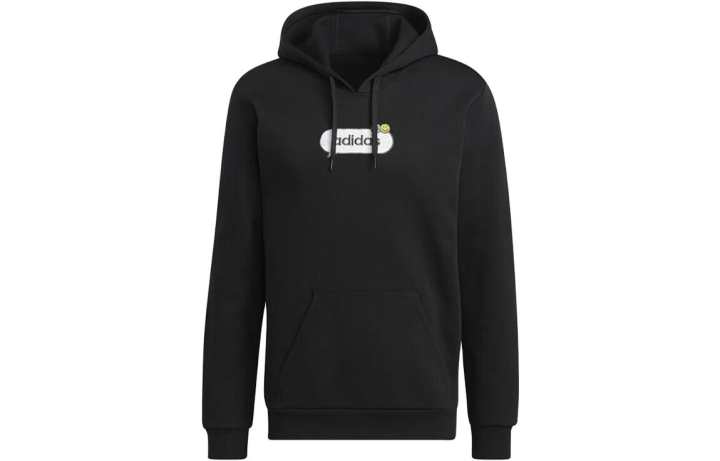 Adidas Adidas Sweatshirts Men's Black Hooded Moderate Regular