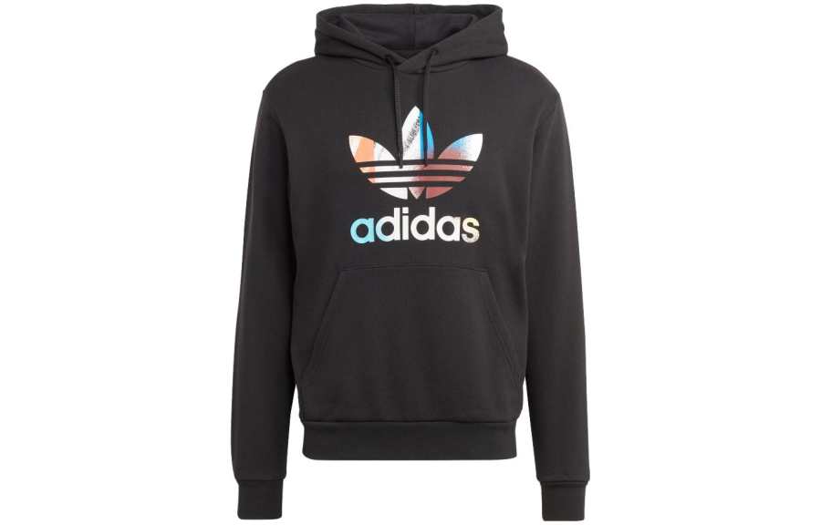 Adidas Originals Sweatshirts Men's Black Hooded Moderate Regular