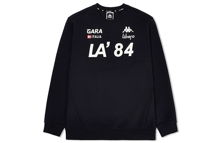 Kappa Sweatshirts Men's Midnight Blue Black 906 Crew Neck Moderate Regular