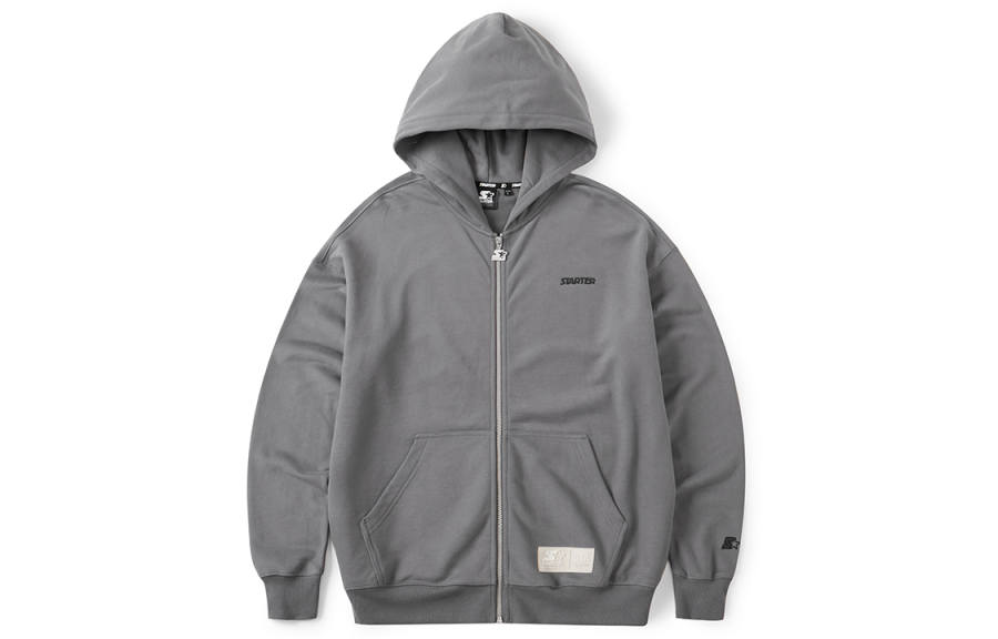 STARTER Sweatshirts Unisex Hooded Moderate Cardigan