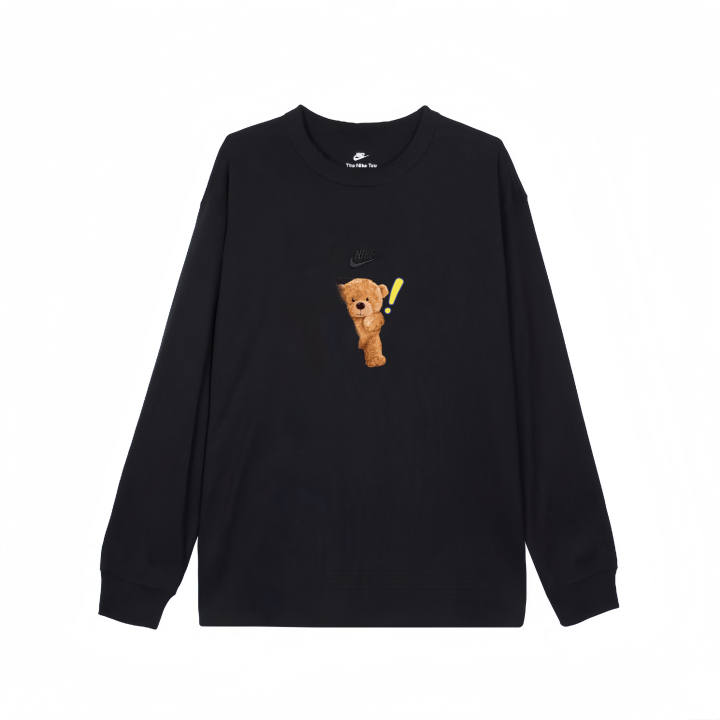Nike Nike T Shirts Unisex Black Crew Neck Straight Fit