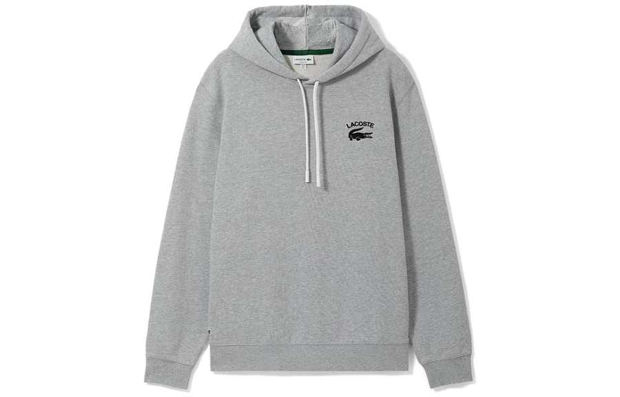 LACOSTE LACOSTE Sweatshirts Men's Light Gray Hooded Moderate Regular