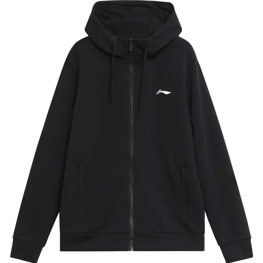 Li-Ning Li Ning Sweatshirts Men's Black Hooded Thickened Cardigan