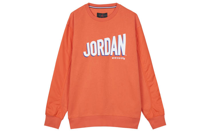 Jordan Jordan Sweatshirts Men's Orange Crew Neck Thickened Regular