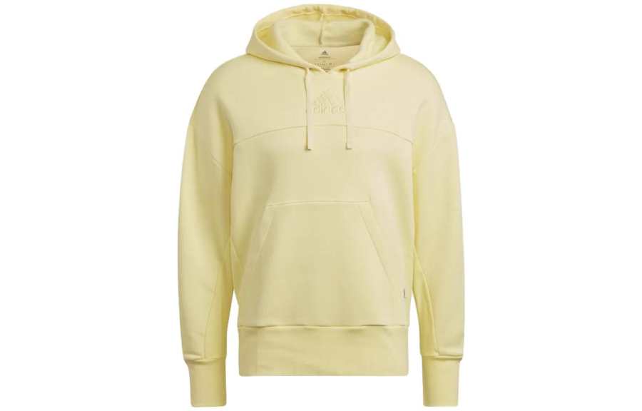 Adidas Adidas Sweatshirts Men's Yellow Hooded Moderate Regular
