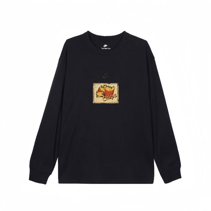 Nike Nike T Shirts Unisex Black Crew Neck Straight Fit