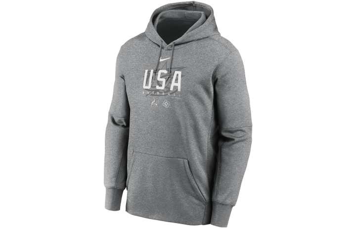 Nike Nike Sweatshirts Men's Gray Hooded Moderate Regular